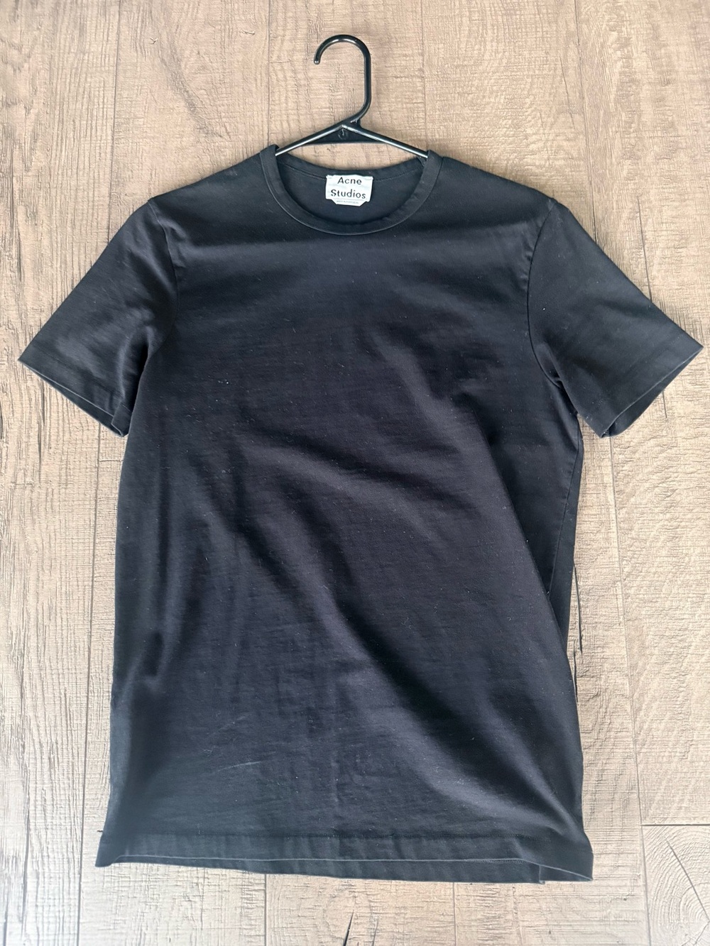 Acne Studios Black Short-Sleeve Crewneck Tee